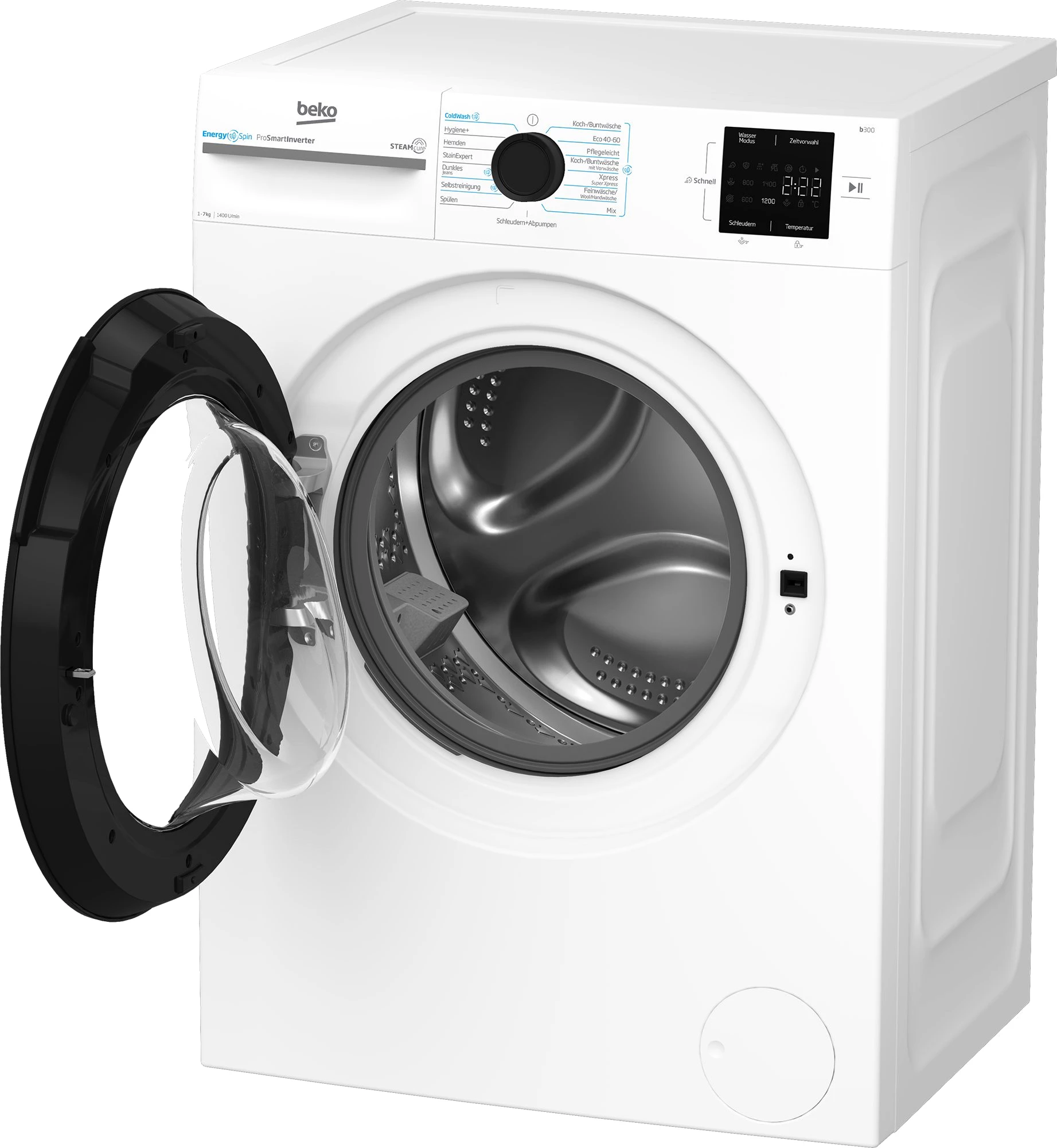 BEKO Waschmaschine BM3WFU3741X, 7 kg, 1400 U/min